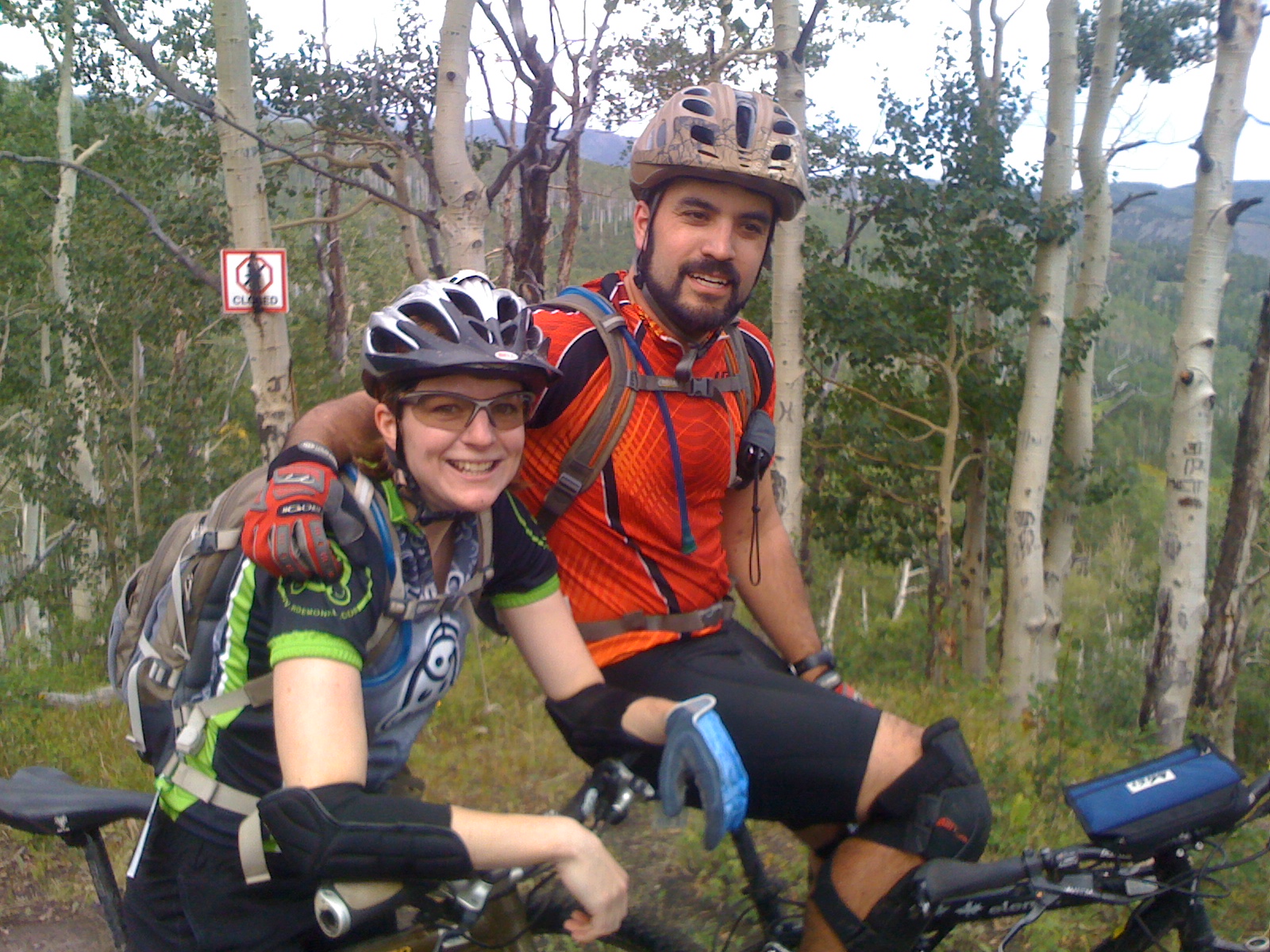 Kevin and Claire from Worcester, MA enjoying a break somewhere between Snowmass & Aspen